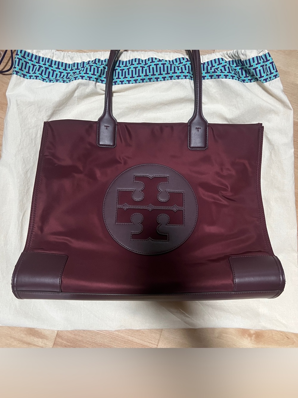 Tory Burch Nylon Ella Tote -pre owned